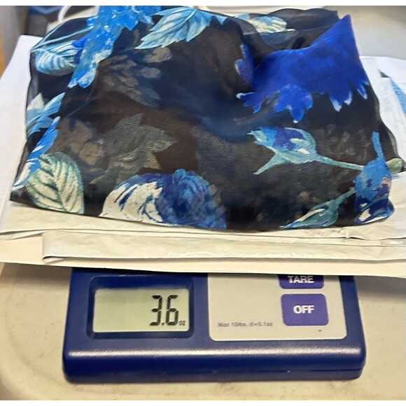 Cyn & Luca Womens XXL Shear‎ Midi Blue Floral Duster - Picture 7 of 7